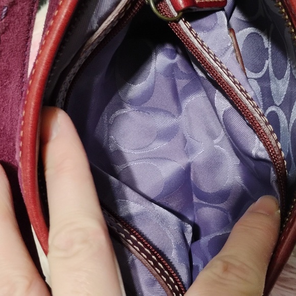 Coach Y2K Vintage Soho Suede Maroon/Burgundy Mini Bag - Picture 13 of 13